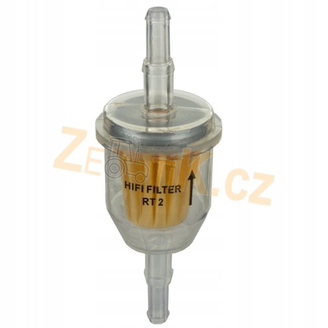 Průtokový palivový filtr na průměr 6mm a 8mm RT2