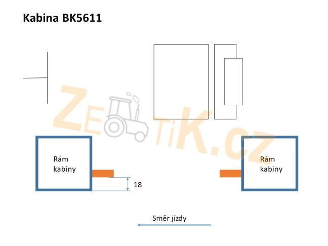 Sada těsnění kabiny BK5611 compact