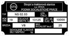 štítek STS Opava NS02.03