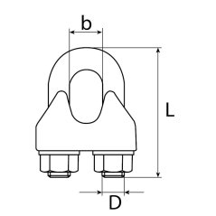 lanová svorka 1/8 - 3mm