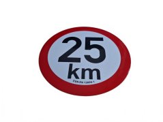 Samolepka - 25km (reflexní)