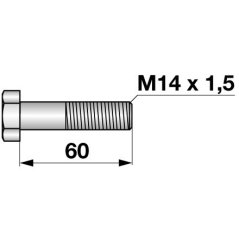 Šroub M14x1,5x60