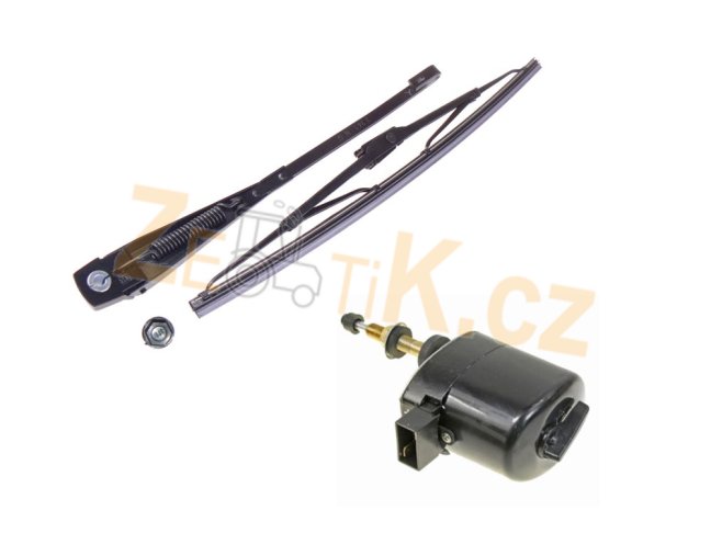 Sada stěrač s motorkem pro malou kulatou kabinu