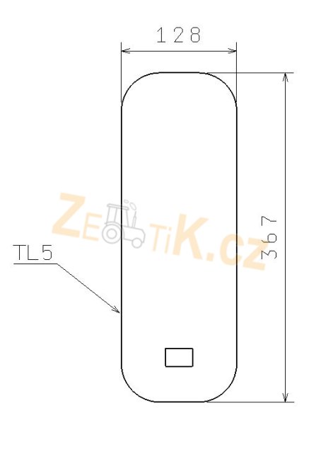 Sklo přední vajíčko MK3 Z3011 tl.5mm