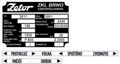 Malá sada - štítky Zetor 3011 pol