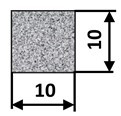 Profil 10x10 mikroporézní