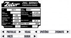 Malá sada - štítky Zetor 4011 pol