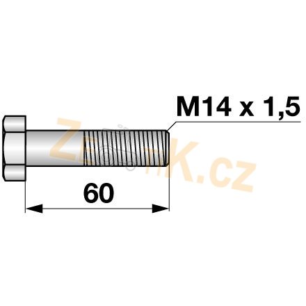 Šroub M14x1,5x60