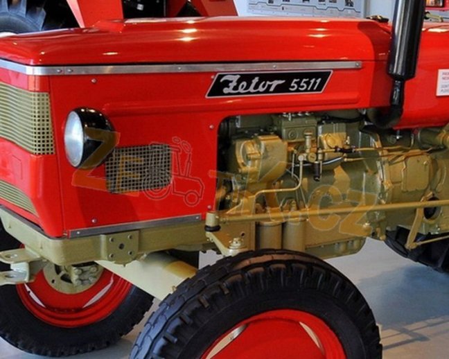 Štítky boční kapoty velkoformát 2ks - Typ: Zetor 5611