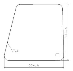 Sklo posuvných dveří MK5 Z3011