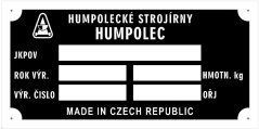 Štítek Humpolec prázdný
