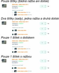 Dotisk údajů na štítek