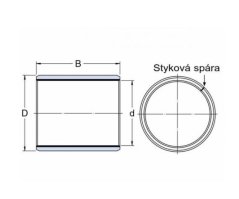 Kluzné pouzdro sedačky 20x23x25